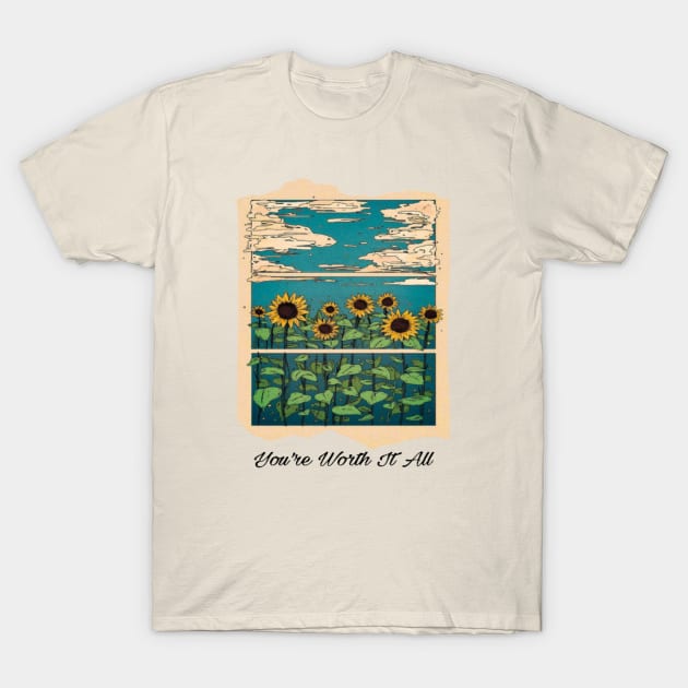 sunflower T-Shirt by Ayafr Designs